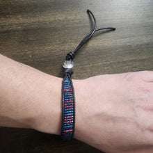 Load image into Gallery viewer, Hand Made Leather Beaded Braclets
